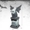 8.2 Feet Halloween Inflatable Gravestone with Spooky Gargoyle Yard Decoration and LED Lights